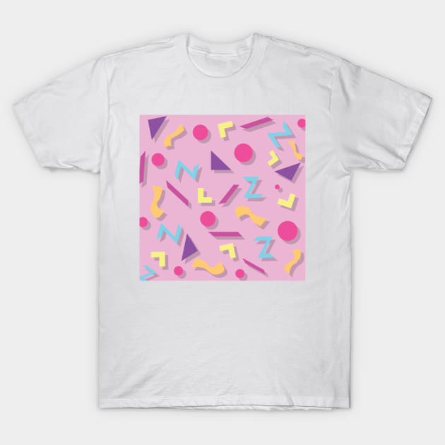 Funky 90s Pattern v5 T-Shirt by Crystal Tiger Art